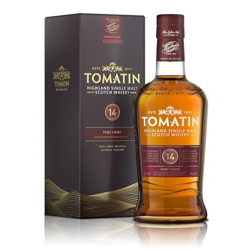 Tomatin 14 Years Old Port Casks 46% Vol. 0,7l in Geschenkbox von Tomatin