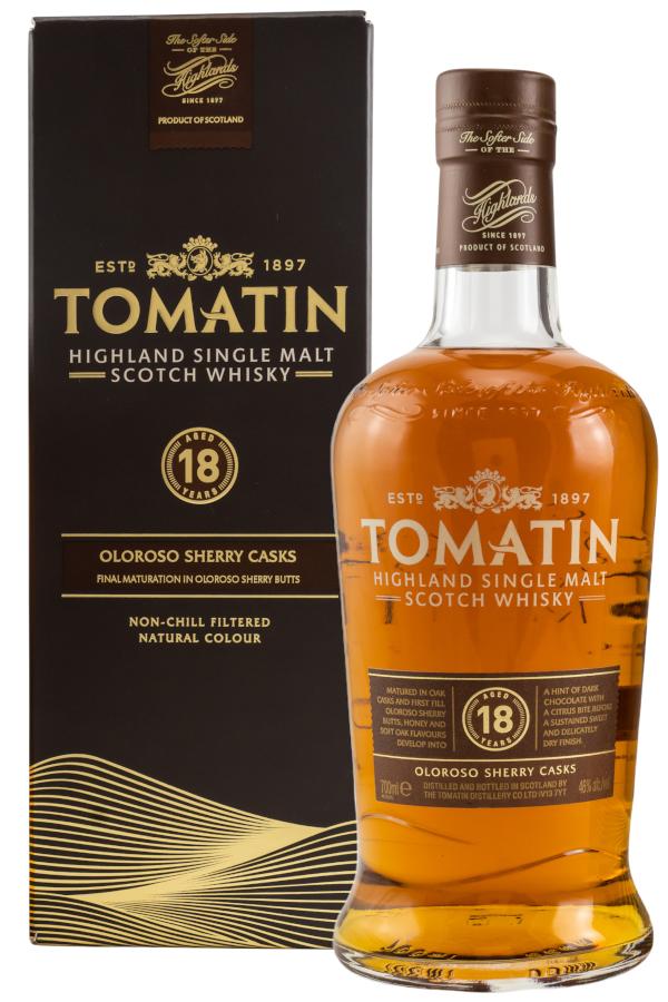 Tomatin 18 Jahre 46% vol. 0,7 l von Tomatin