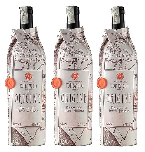 3x 0,75l - 2016er - Tombacco - Origine - Orange Wine - Terre Siciliane I.G.P. - Sizilien - Italien - Weißwein trocken von Tombaccco