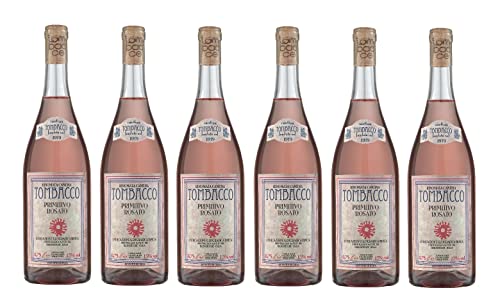 6x 0,75l - 2023er - Tombacco - Primitivo Rosato - Puglia I.G.P. - Apulien - Italien - Rosé-Wein trocken von Tombaccco