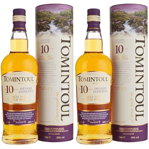 Tomintoul 10 Jahre Single Malt Scotch Whisky (1 x 0.7 l) (Packung mit 2) von Tomintoul