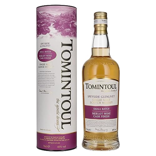 Tomintoul Small Batch Merlot Wine Cask Finish 40% Vol. 0,7l in Geschenkbox von Tomintoul