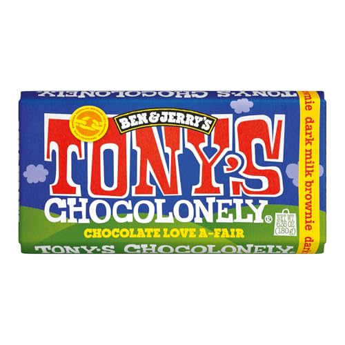 Tony's Chocolonely Dunkle Vollmilchschokolade 42% Brownie Stücke, 180g von Tony's Chocolonely