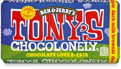 Tony's Chocolonely Dunkle Vollmilchschokolade 42% Brownie Stücke (0.18 kg) von Tony’s Chocolonely