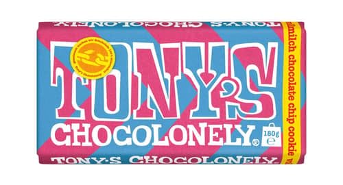 Tony's Chocolonely Fairtrade Vollmilch Schokolade Chocolate Chip Cookie (0.18 kg) von Tony’s Chocolonely