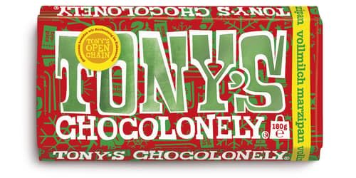 Tony's Chocolonely Fairtrade Vollmilchschokolade Marzipan Winter - 1 x 180g Tafel von Tony's Chocolonely