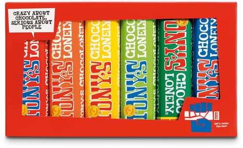 Tony's Chocolonely Rainbow Pack 6 Riegel, 288g von Tony's Chocolonely