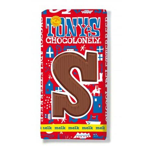 Tony's Chocolonely - Schokolade Buchstabenriegel Vollmilch ""S"" - 180g von Tony's Chocolonely