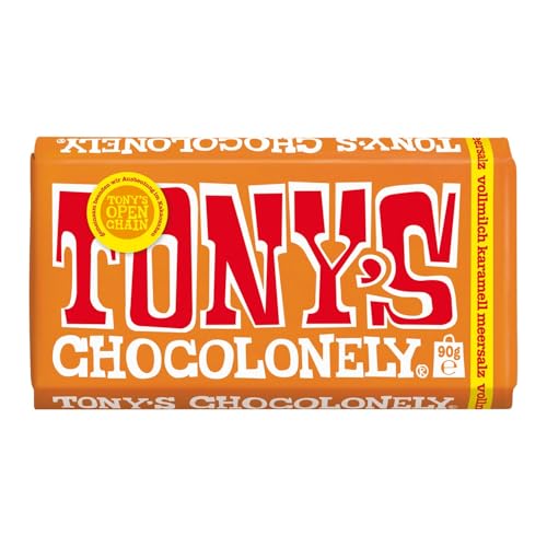 Tony's Chocolonely Vollmilchschokolade mit Karamel und Meersalz - 90g-Tafel von Tony's Chocolonely