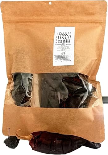 Chili Guajillo und Habanero, ganze Stücke, sonnengetrocknet, 200g von Tooludic