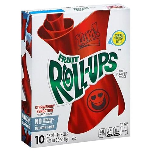 Fruit Roll-Ups soft strips with strawberry flavor 141 g von Tooludic