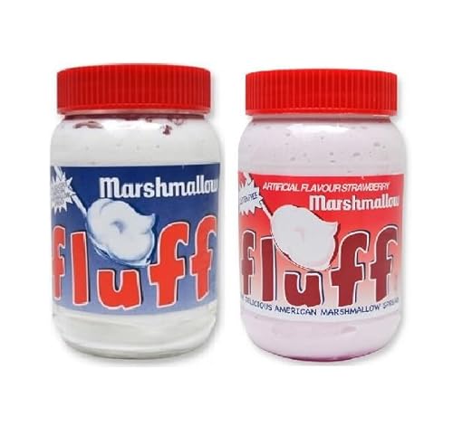 Marshmallow Fluff Vanilla-Erdbeer-Marshmallow-Aufstrich 2x213 g von Tooludic