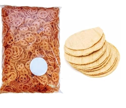 Mexikanischer veganer Chicharron 1000 gr & Echte mexikanische Tortillas mit Nixtamal 800g,Vegan,Gmo-Free, Gluten Free von Tooludic