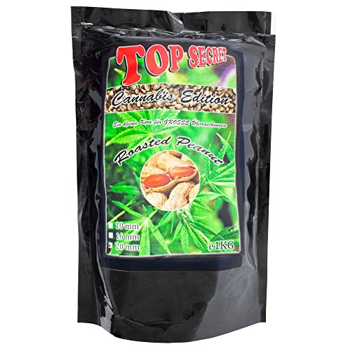 Top Secret Cannabis-Edition Boilies 20mm Roasted Peanut 1Kg von Top Secret