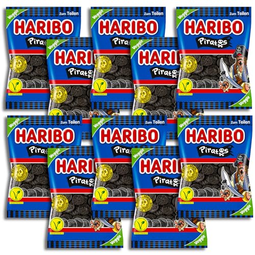 TopDeal 10er Pack Haribo Piratos vegetarisch10 x 175g-Extrastarke Lakritztaler von TopDeal