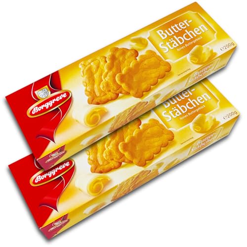 2 er Pack Borggreve Butter-Stäbchen 2 x 200g Buttergebäck von TopDeal