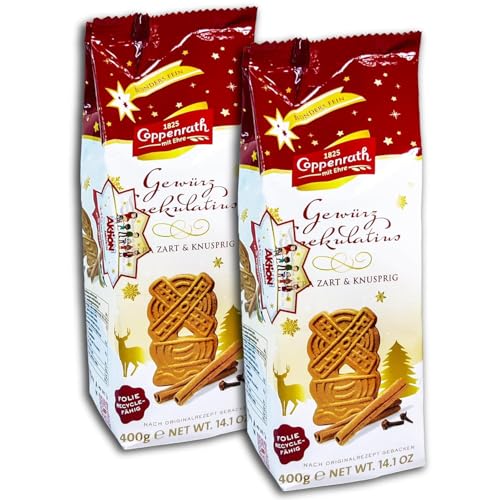 2 er Pack Coppenrath Gewürz-Spekulatius Weihnachts Gebäck 2 x 400g von TopDeal