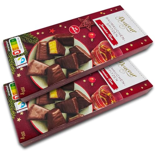 2 er Pack Douceur Baumkuchenspitzen Zartbitter Jamaica-Rum 2 x 150 g Baumkuchen Stückchen von TopDeal