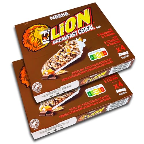 2 er Pack Lion Riegel Breakfast Cereal Bar 2 x 100 g ( 8 x Einzelriegel a 25 g ) von TopDeal