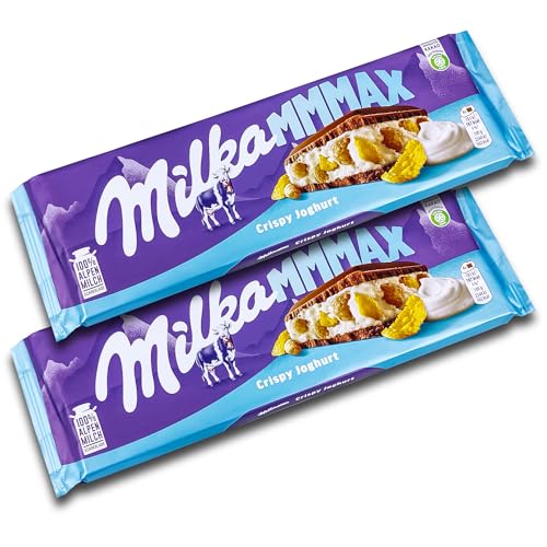 2 er Pack Milka Mmmax Crispy Joghurt 2 x 300g XXL Schokolade von TopDeal