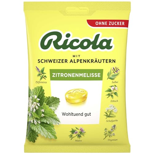 2 er Pack Ricola Zitronenmelisse ohne Zucker 2 x 75g Kräuterbonbons mit Zitronenmelissen-Geschmack von TopDeal