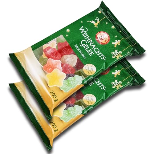 2 er Pack Santa Claus in Town Weihnachtsgelee Mischung 2 x 200 g Gelee gezuckert von TopDeal