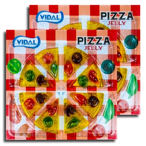 2 er Pack Vidal Pizza Jelly 2 x 66g Fruchtgummis in Pizza-Form von TopDeal