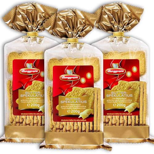 3 er Pack - Borggreve Butter Spekulatius 3 x 200g von TopDeal