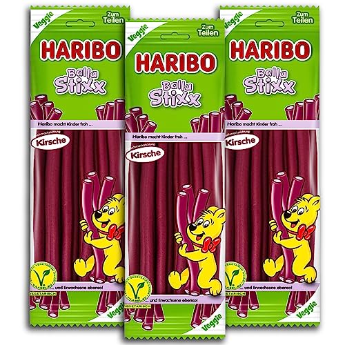 3 er Pack Haribo Balla Sticks Kirsche 3 x 200g von Sattie