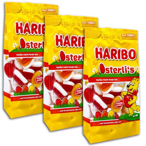 3 er Pack Haribo Osterli's 3 x 250g Fruchtgummi-Eier von TopDeal