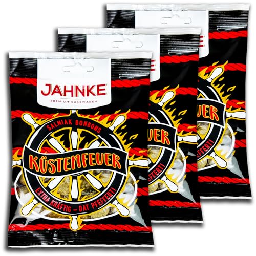 3 er Pack Jahnke Küstenfeuer Lakritzbonbons 3x 150g von TopDeal