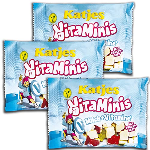 3 er Pack Katjes VitaMinis - Milch & Vitamine 3 x 175 g von TopDeal