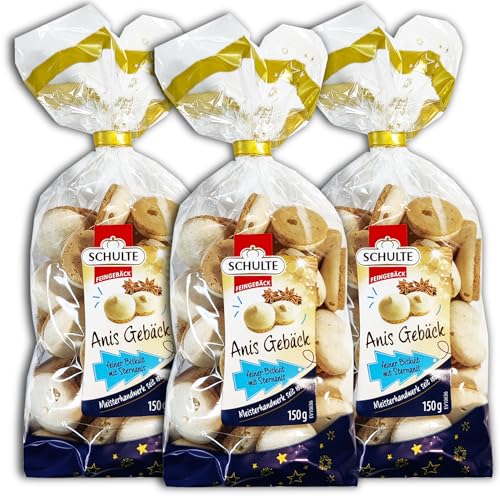 3 er Pack Schulte Feingebäck Anis-Gebäck 3x 150g von TopDeal