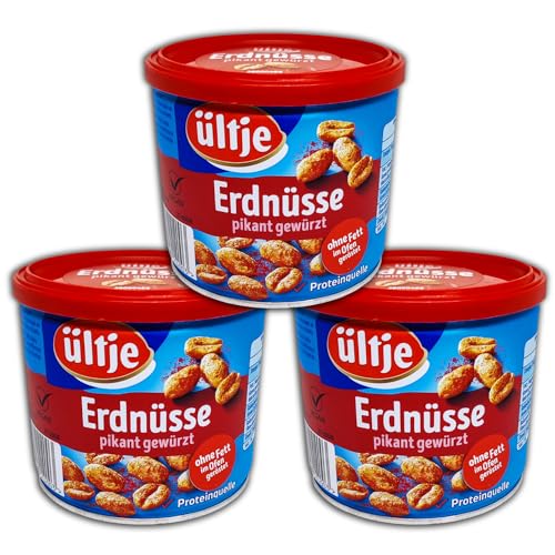 3 er Pack ültje Erdnüsse pikant gewürzt 3x 180g von TopDeal