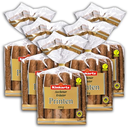 5 er Pack Aachener Kräuter-Printen 5 x 200g -Würziges original Aachener Kräuter-Gebäck von TopDeal