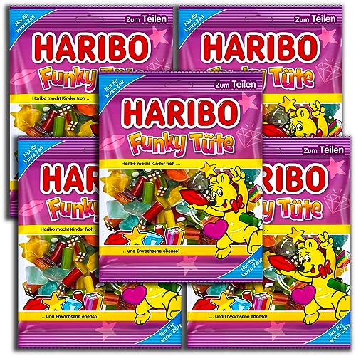 5 er Pack Haribo Funky Tüte 5 x 175g von TopDeal