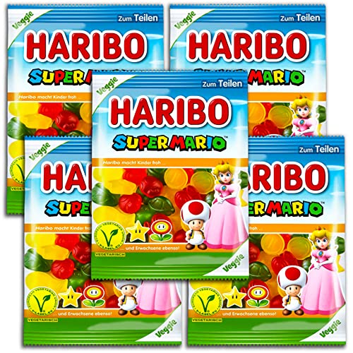 5 er Pack Haribo Super Mario veggie 5 x 175g von TopDeal