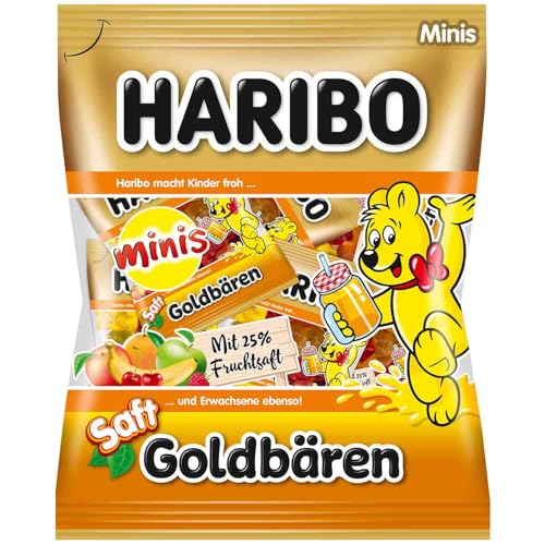 5 er Pack Saft Goldbären Minis 5x 220 g (5 x 14 kleine Tütchen Fuchtgummi Bärchen) von TopDeal