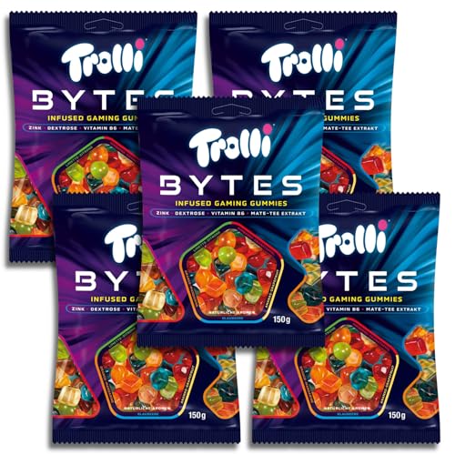 5 er Pack Trolli Bytes 5 x 150g Fruchtgummi von TopDeal