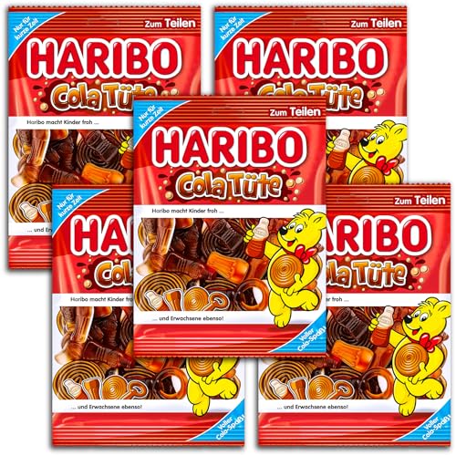 5 er Set Haribo Cola Tüte 5 x175 g von TopDeal