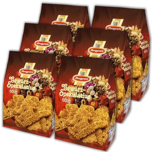 Borggreve Gewürzspekulatius 6 x 600 g Spekulatius Kekse Gebäck Weihnachtsgebäck von TopDeal