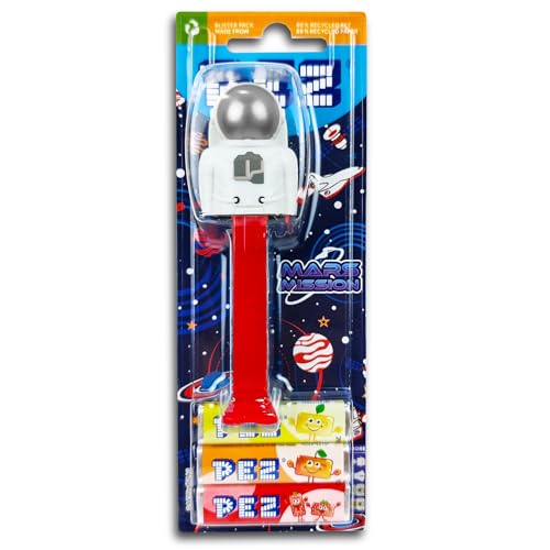 PEZ Spender Astronaut Silber (Mars Mission) inkl. 2 x Pez Bonbons 2 x 8,5 g von TopDeal