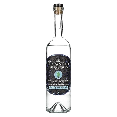 Topanito Mezcal Artesanal Blanco 100% Maguey Madre Cuishe 49% Vol. 0,7l von Topanito