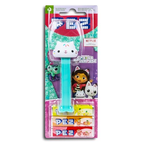 PEZ Spender Cakey Cat (Gabby's Dollhouse) inkl. 2 x Pez Bonbons 2 x 8,5 g von Topdeal