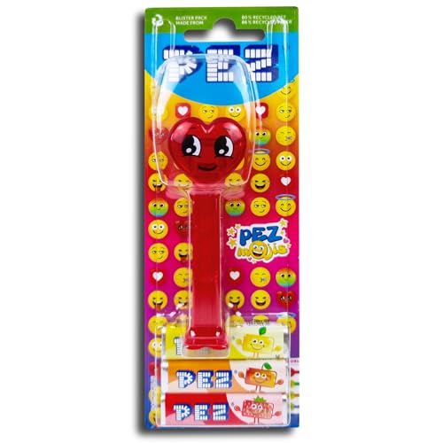 PEZ Spender Heart Herz (PEZMoji) inkl. 2 x Pez Bonbons 2 x 8,5 g von Topdeal