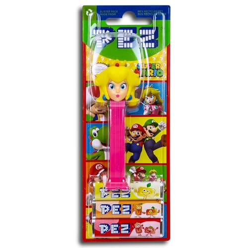 PEZ Spender Mario- Prinzessin Peach inkl. 2 x Pez Bonbons 2 x 8,5 g von Topdeal