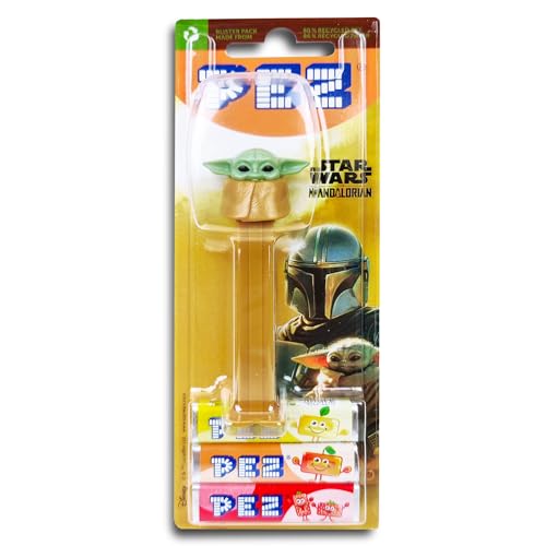 PEZ Spender STAR WARS Mandalorian Grogu/Baby Yoda inkl. 2 x Pez Bonbons 2 x 8,5 g von Topdeal