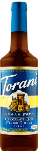 Torani - Schokoladenchip-Keksteig Sirup ohne Zucker (750 ml), zuckerfreier Getränke- & Kaffee-Sirup mit natürlichen Aromen von Torani