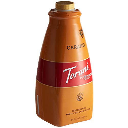 Torani - Puremade Sauce - Karamell (1890ml), für Eiscreme- oder Kaffee, 100% natürlich, ohne künstliche Geschmacks- und Farbstoffe von Torani