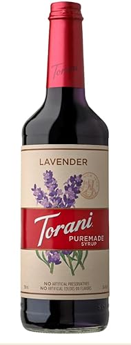 Torani - Puremade Sirup - Lavendel (750ml), Getränke- & Kaffee-Sirup, ausschließlich mit Rohrzucker und natürlichen Aromen von Torani